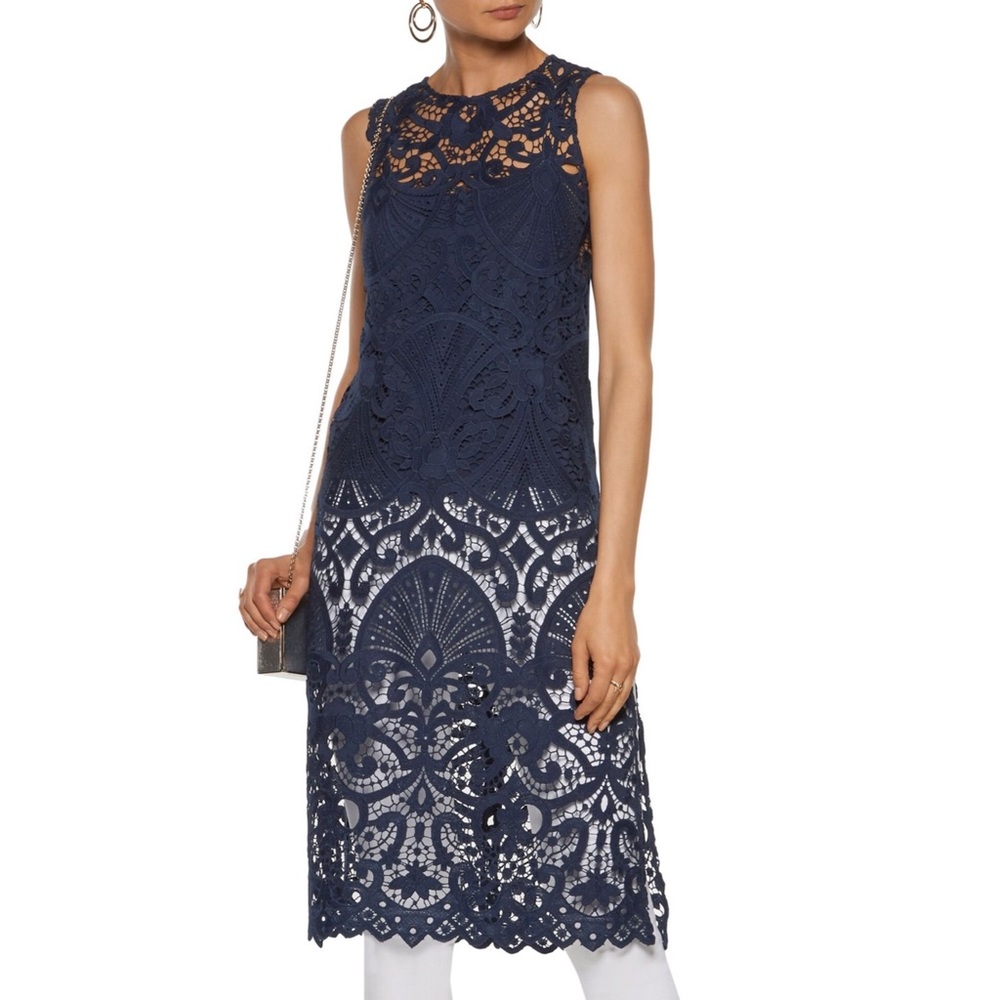 🦋🆕 Alice + Olivia ღ Kelissa Guipure Lace Tunic - Picture 6 of 8